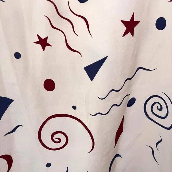 Vintage Cathy Hardwick silk celestial print blouse - Picture 4 of 6